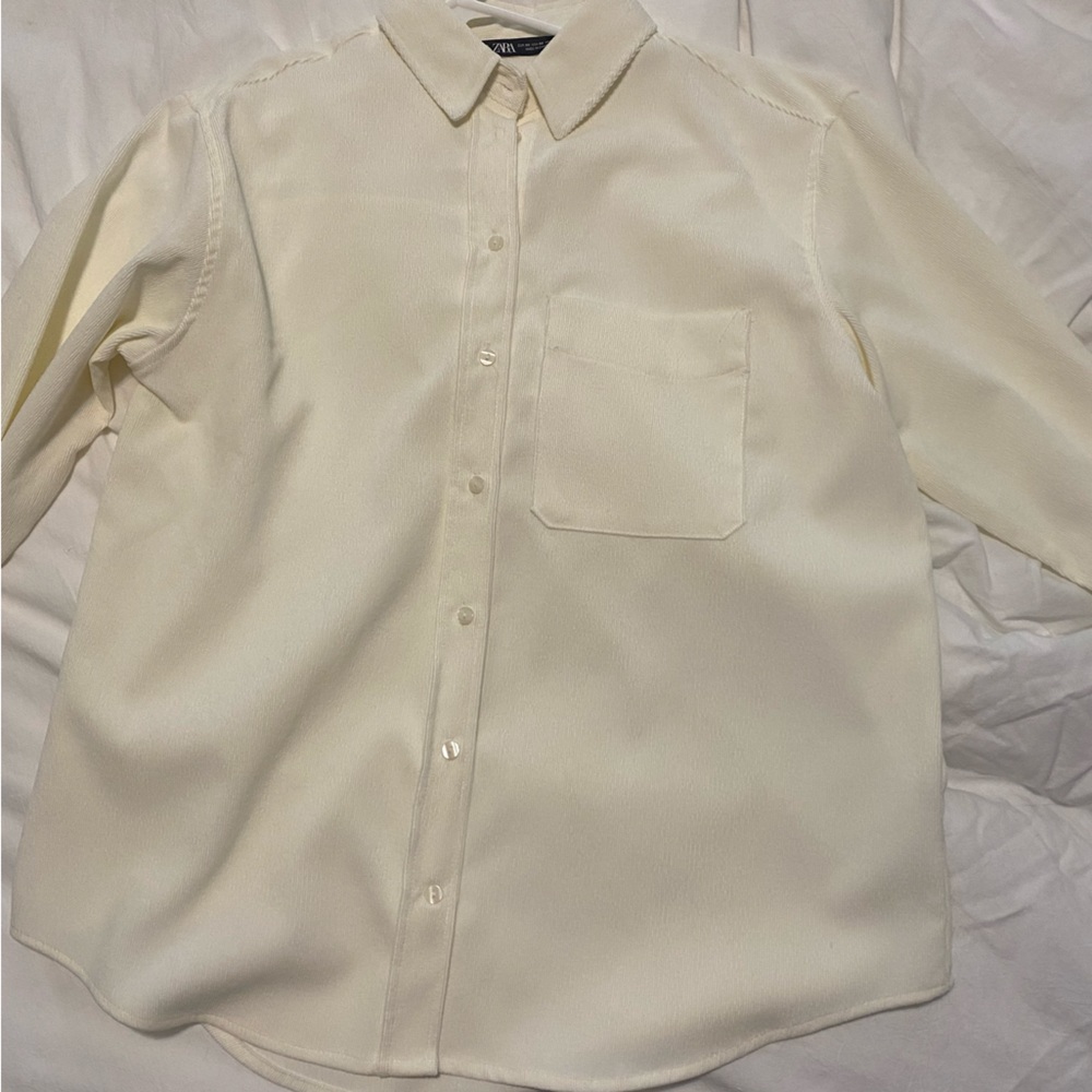 White button down